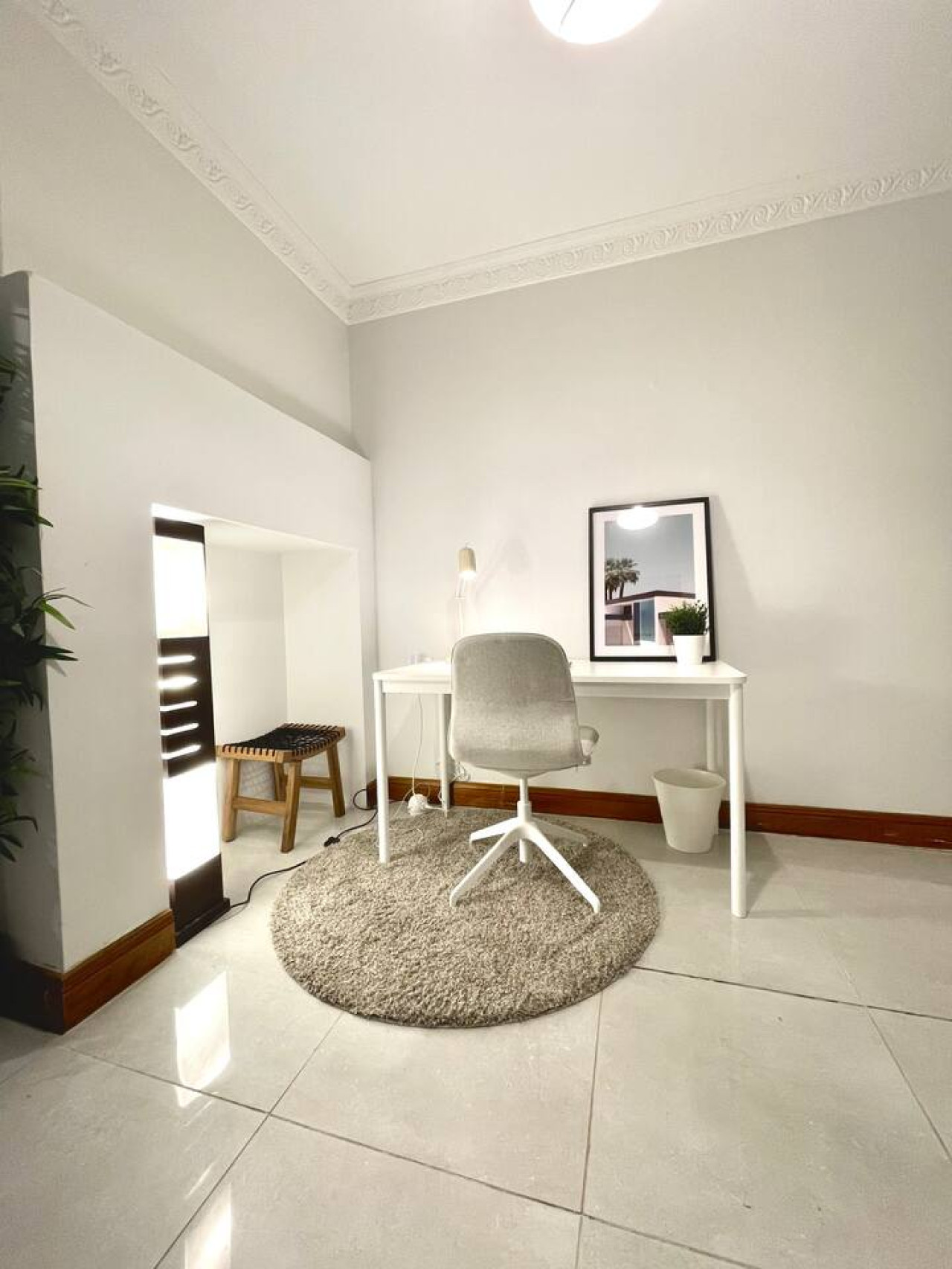 Workspace in its own room.