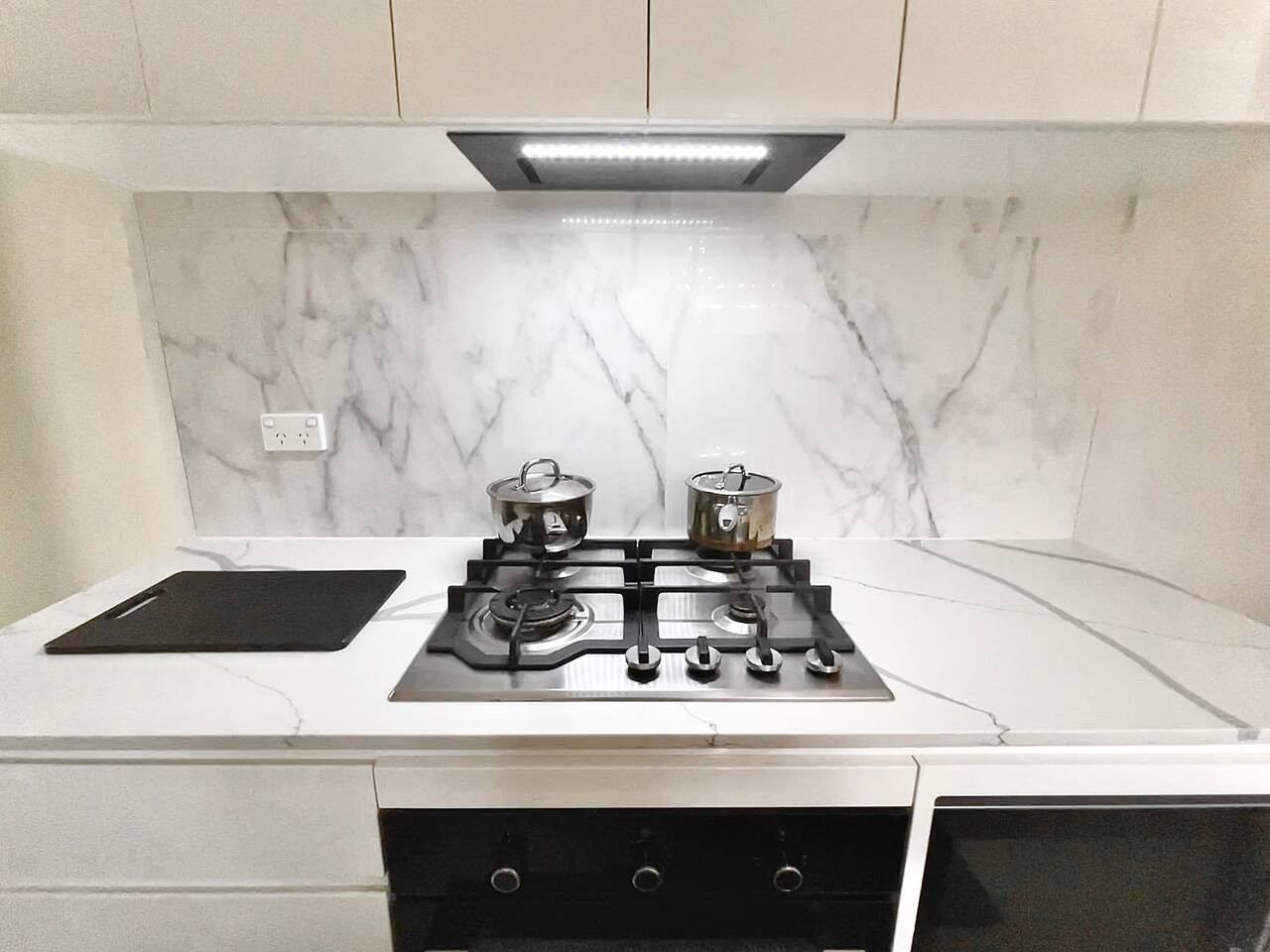 All oils, pots, pans and cutlery are there for your use.