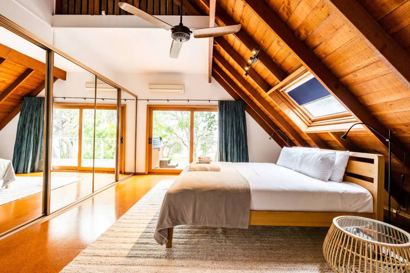 Rest in luxury with a king-sized bed and stunning views.
