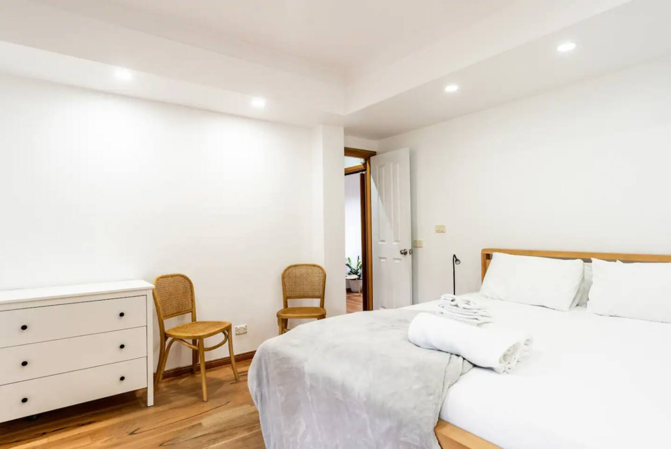 Rest in luxury with a spacious king bed.