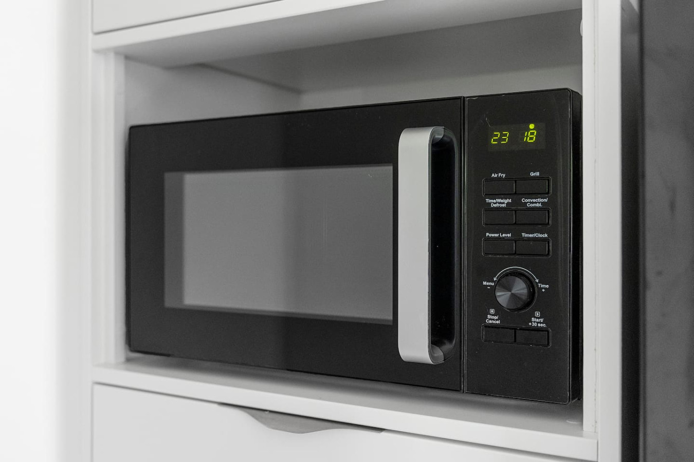 Hungry but running out of time? Warm up your food in our new microwave!