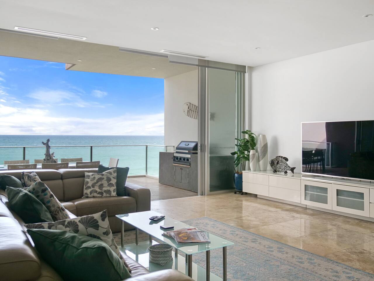 Relax with a stunning ocean view. Cozy up for sunsets that turn the room gold. See it to believe it!