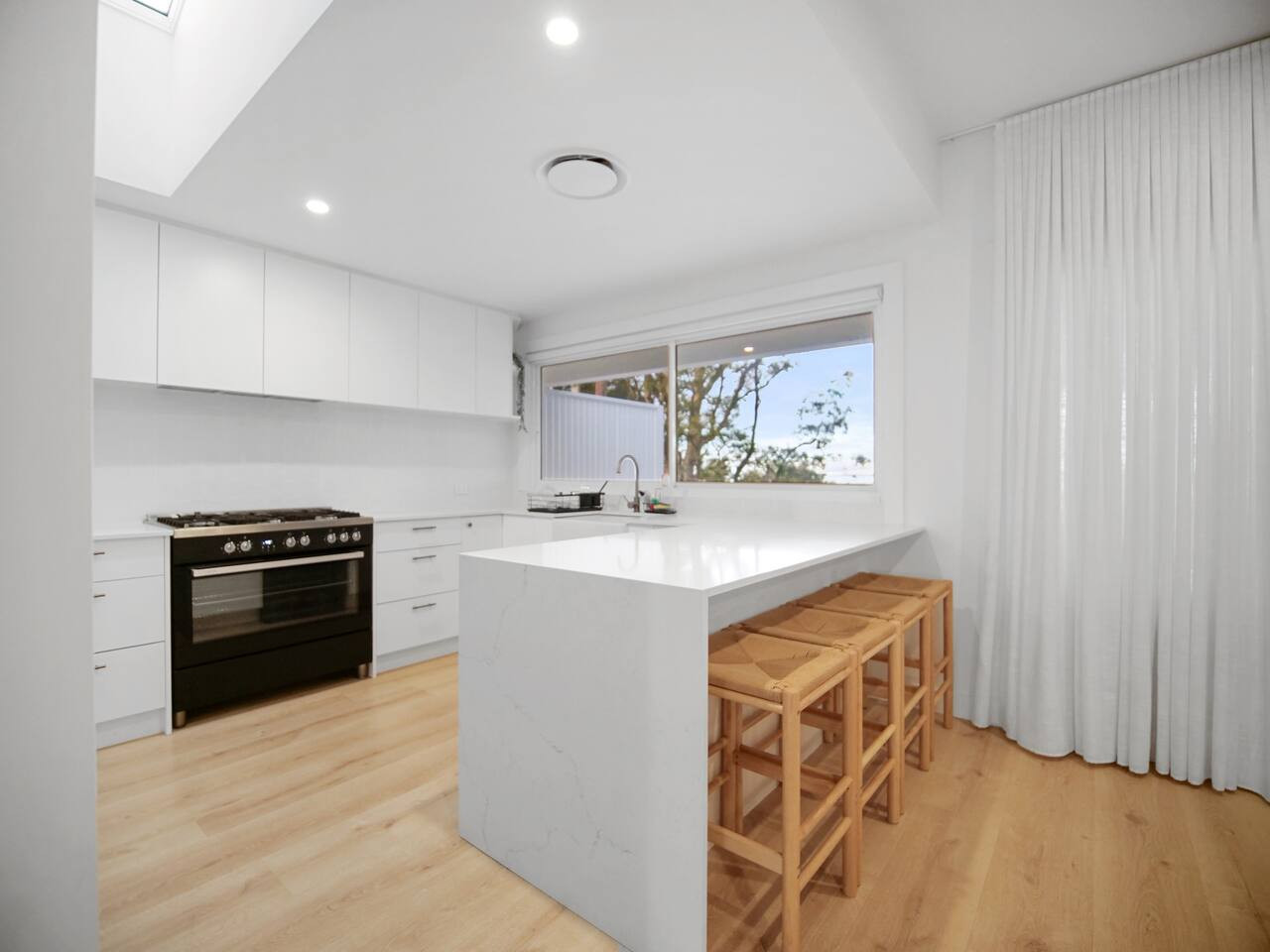 Prepare meals with a view in our fully equipped kitchen.