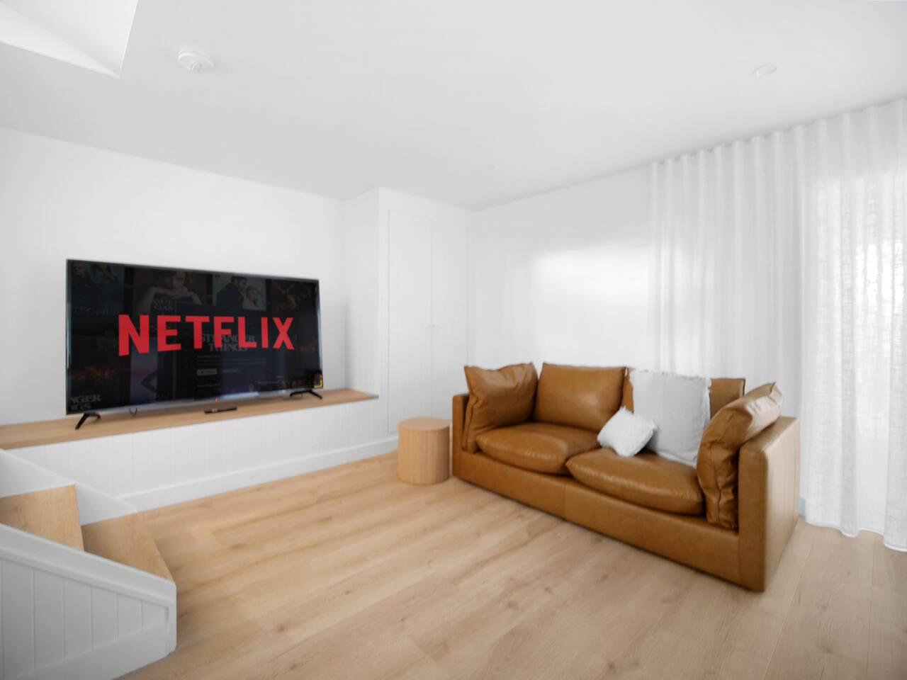 Cozy up in our inviting living room.