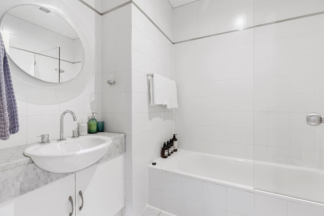 Full bathroom with bath tub