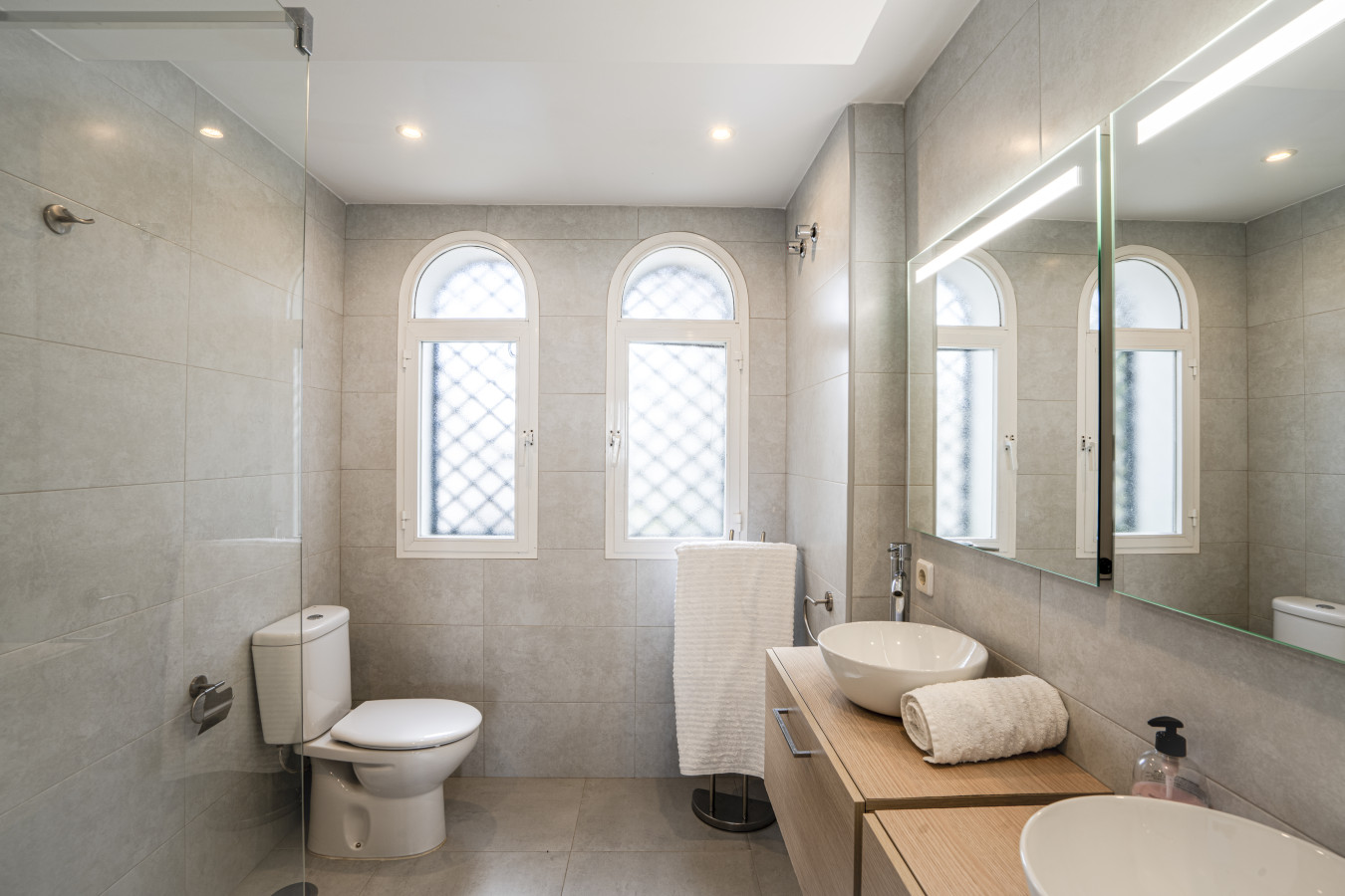 Master bedroom en-suite bathroom with walk-in shower