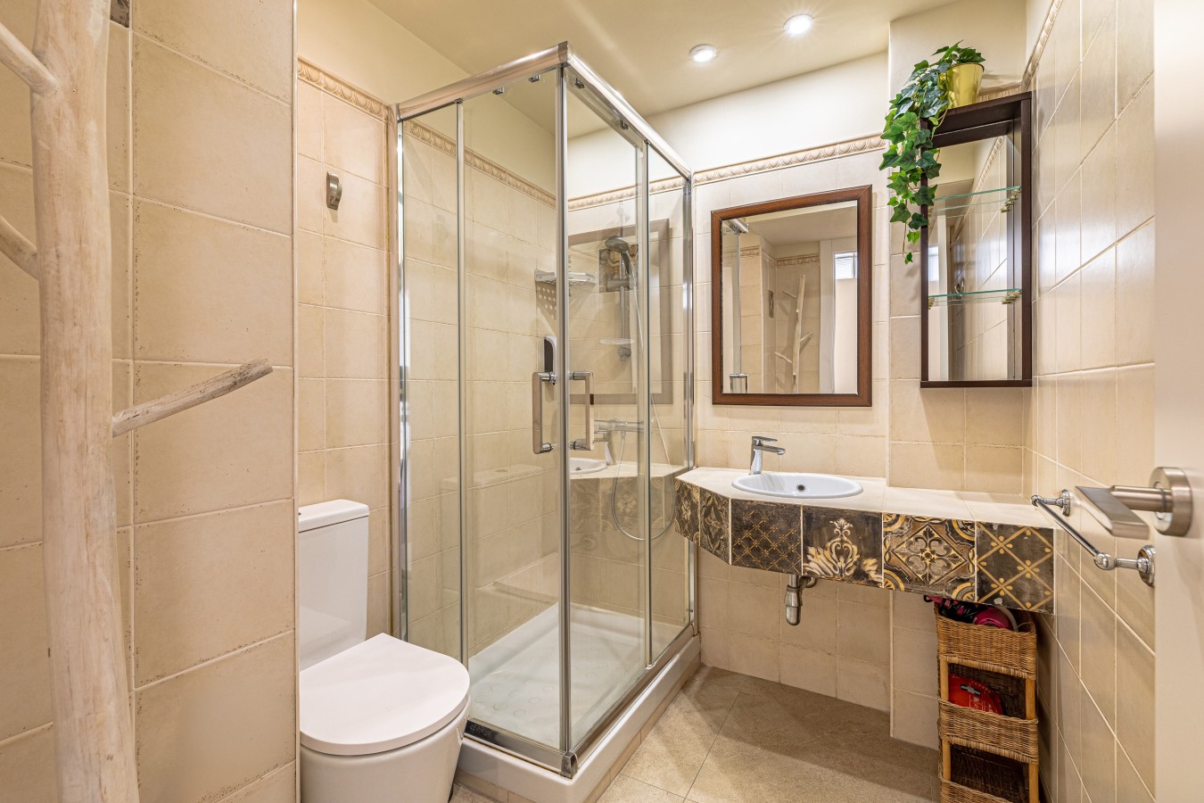 Bathroom with a walk-in shower