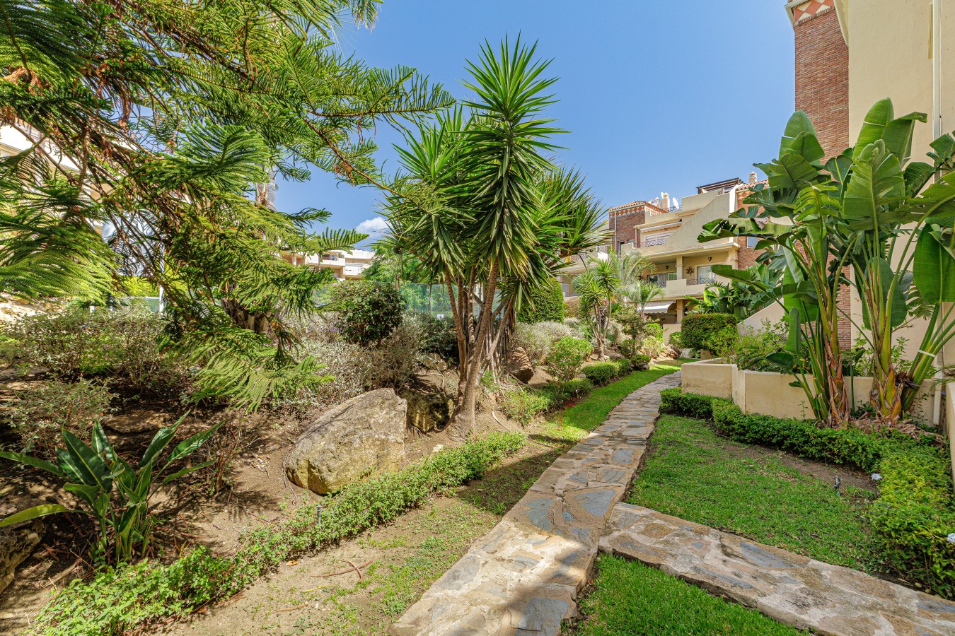 Landscaped communal gardens