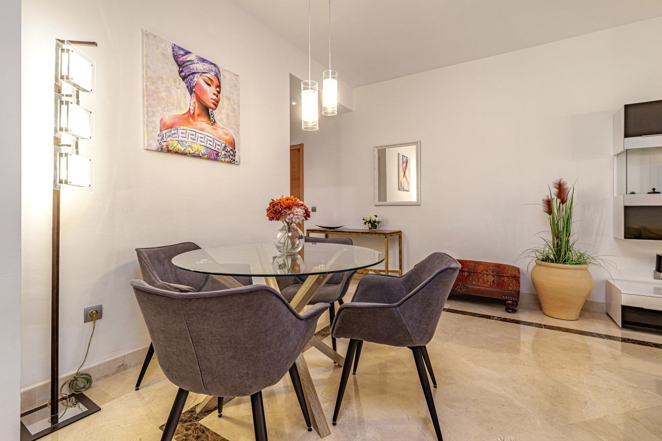 Indoor dining table
