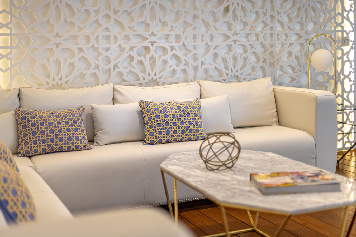 Spa wellness seating area