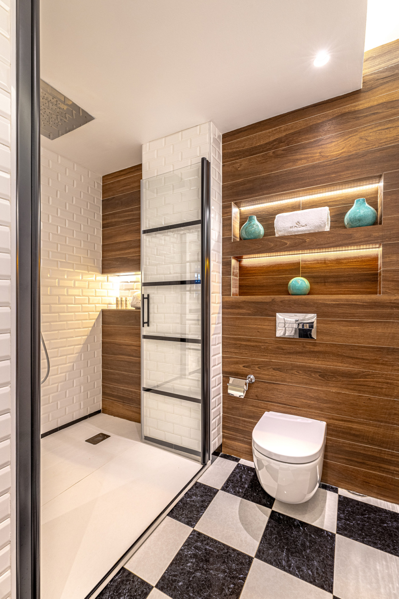 Spa wellness area full bathroom with walk-in shower