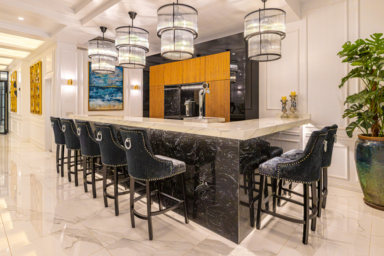 Open bar in the spa and wellness area