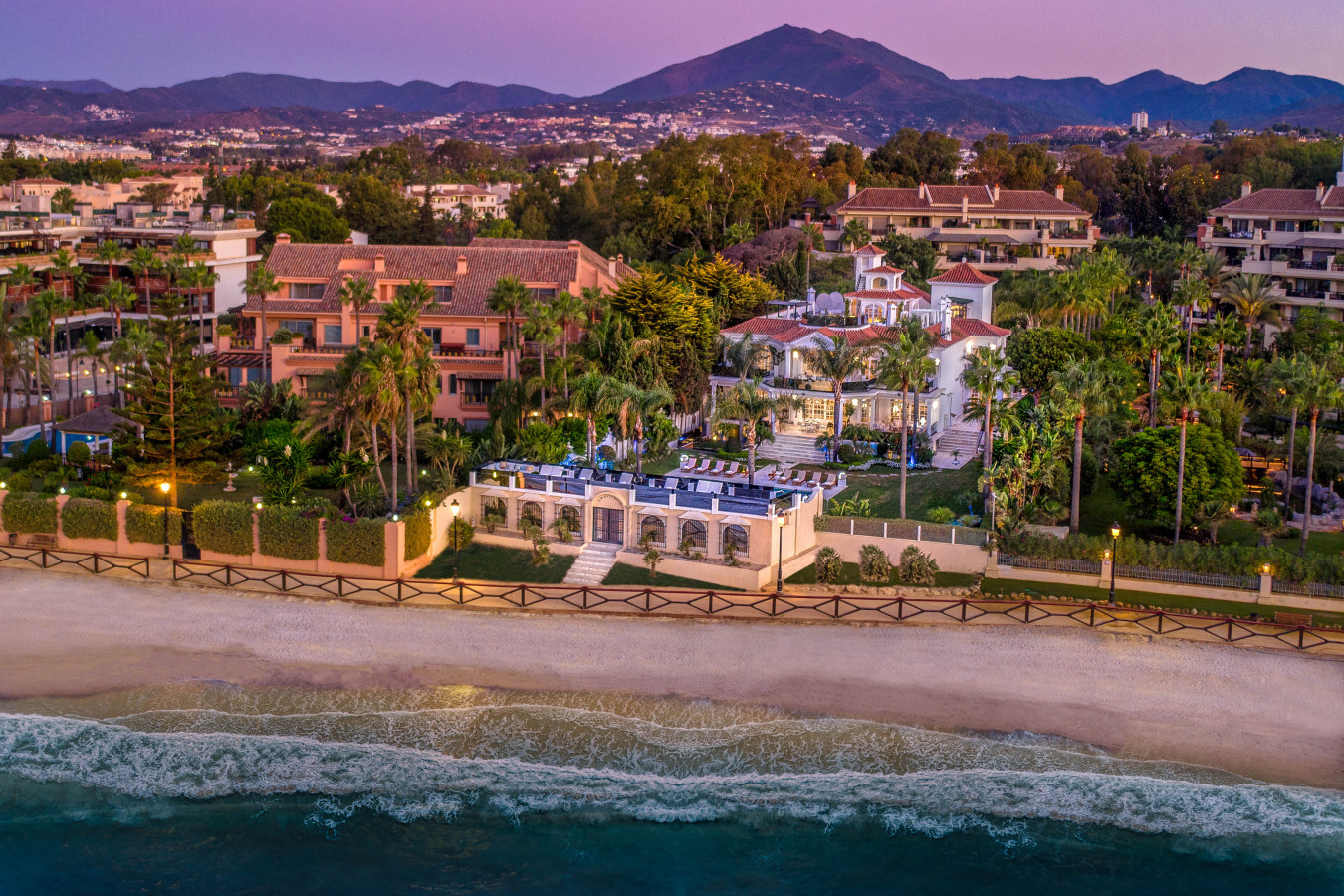 Villa El Martinete frontline drone view
