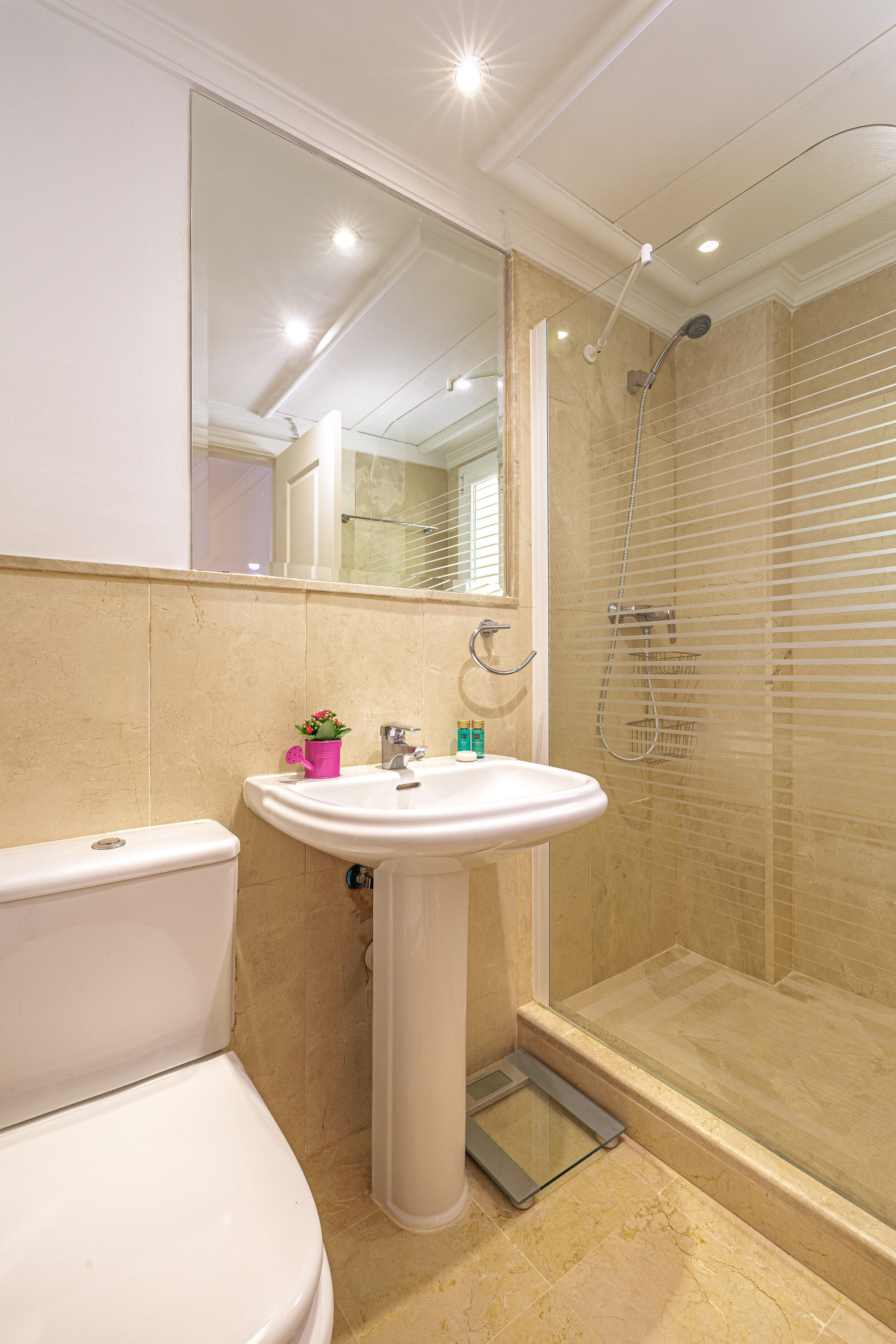 Second Bathroom, Wide: A full view of the well-appointed second bathroom facilities.