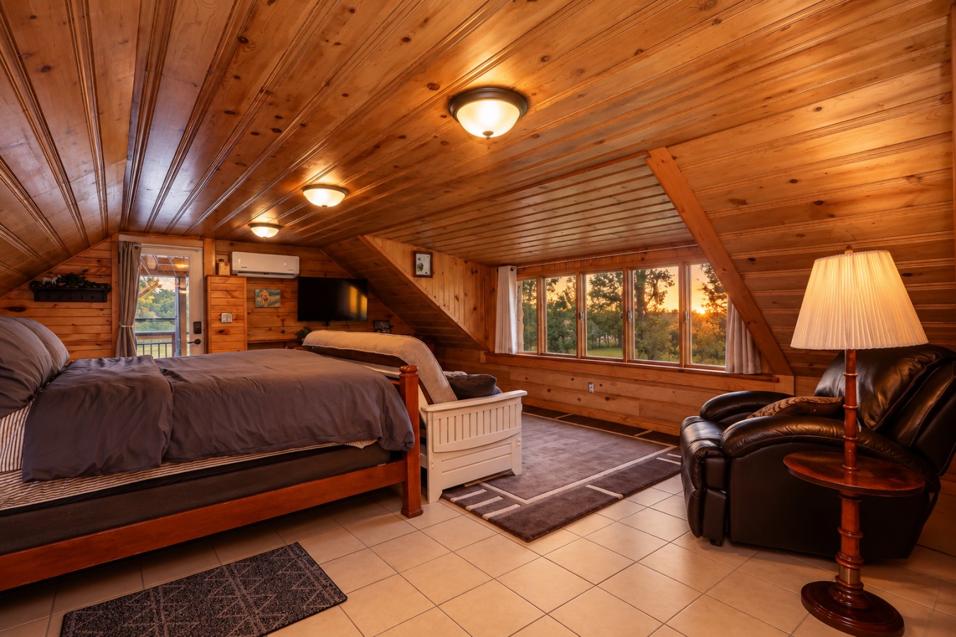 Unique Wood Loft Escape, Lake Views, 1BD/1BTH
