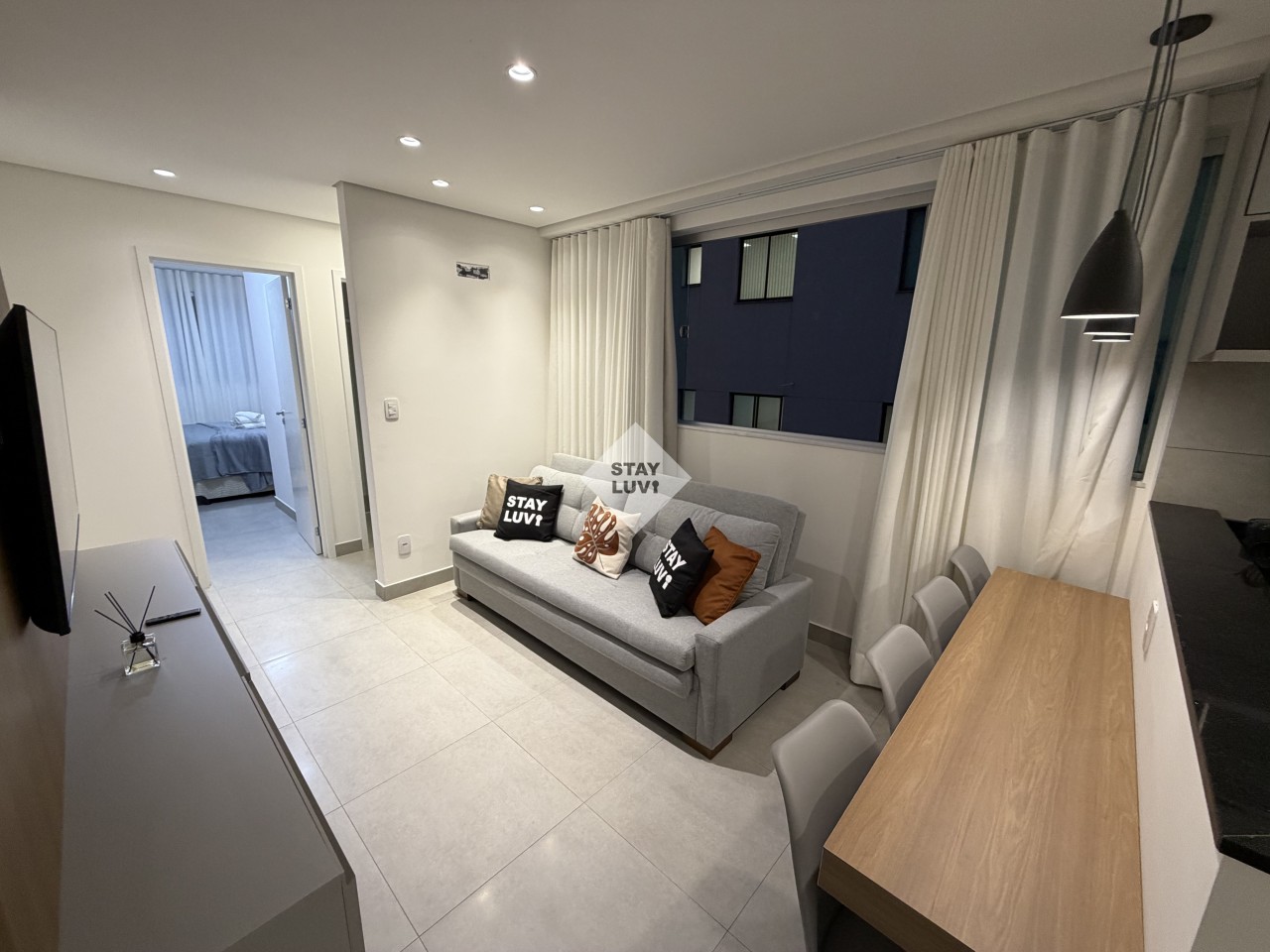 Studio de 1 quarto mobiliado para alugar em Barro Preto, Belo Horizonte