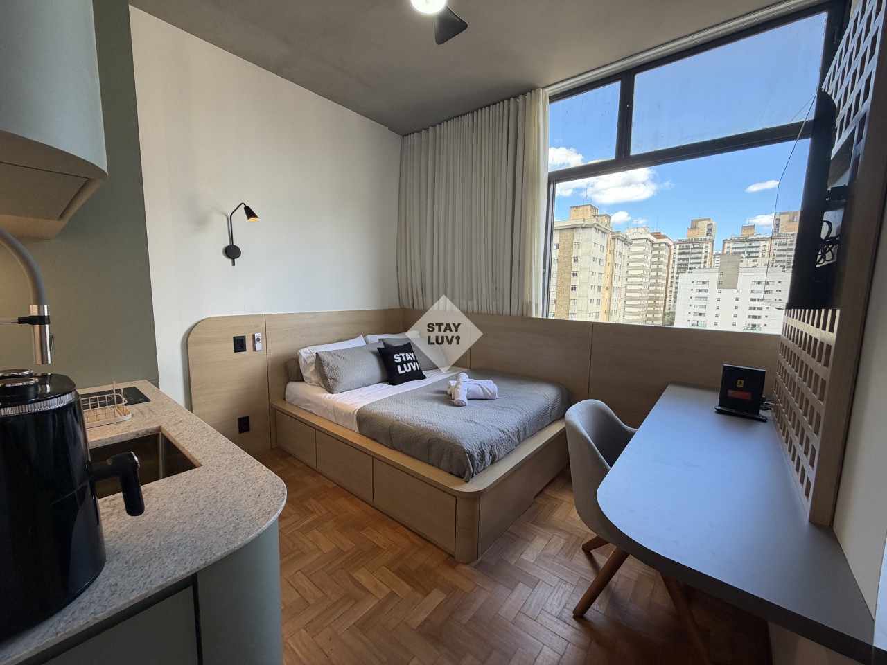 Studio de 1 quarto mobiliado para alugar em Santo Agostinho, Belo Horizonte