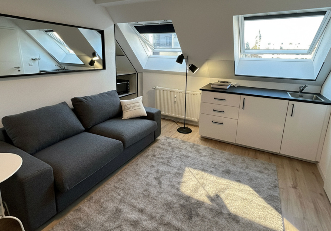 Cozy Design Top-Floor Studio in Karlsruhe-Mühlburg – APOLONIAliving