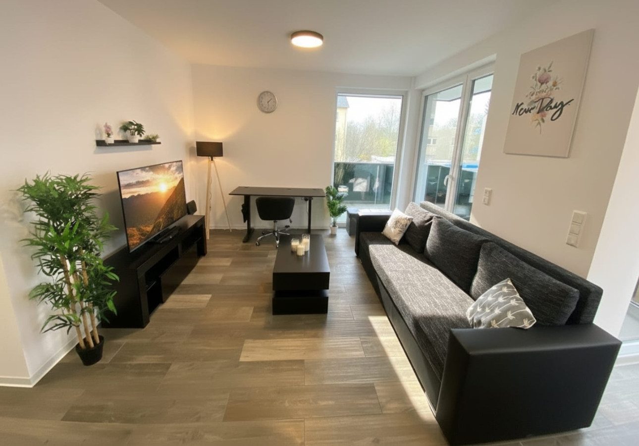 second Floor Apt. near Rheinhafen - Balkon und Parken - APOLONIAliving