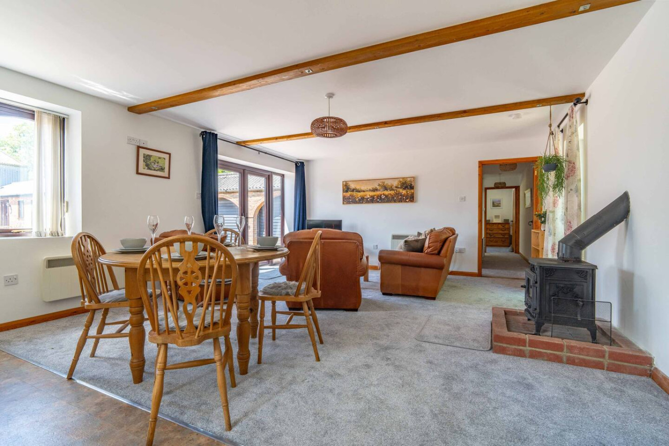 Rural Canterbury | The Dairy | Courthope Farm Cottage | Woodburner Fire in Mill Lane The Dairy - Property image 19 - VivreStays