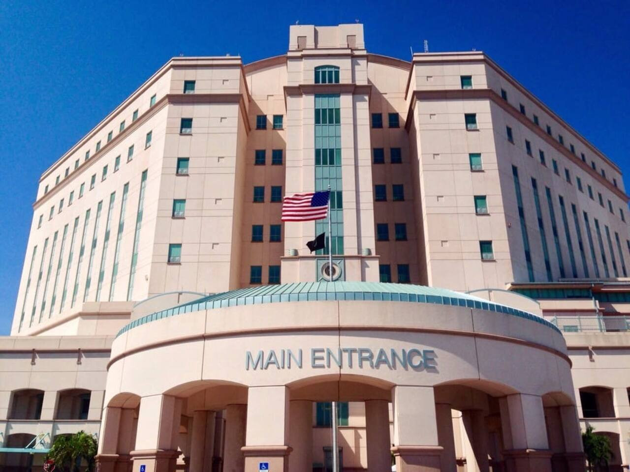 The VA Medical Center, about 7 minutes from the property.