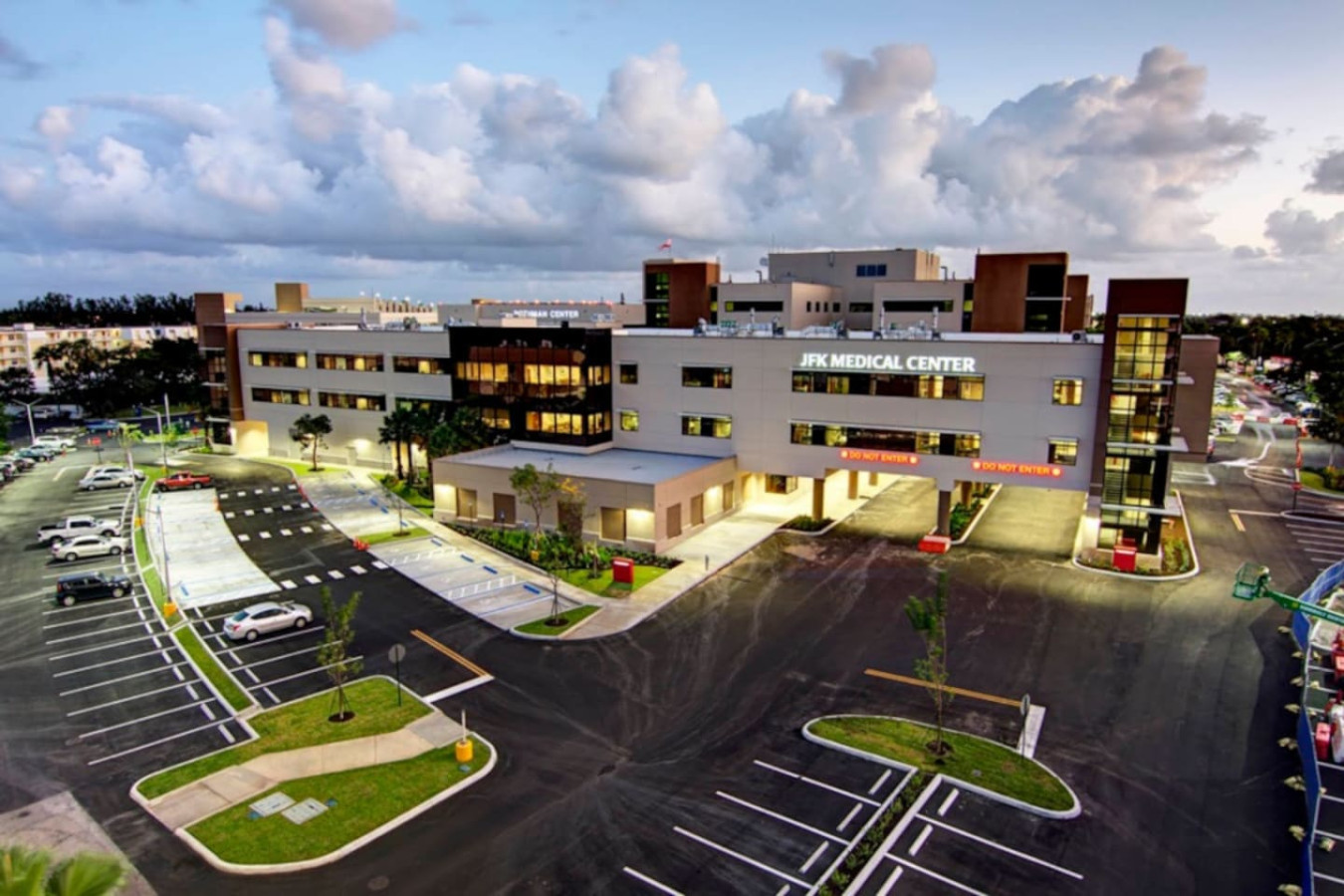 JFK Medical Center, about 20 minutes from the property.