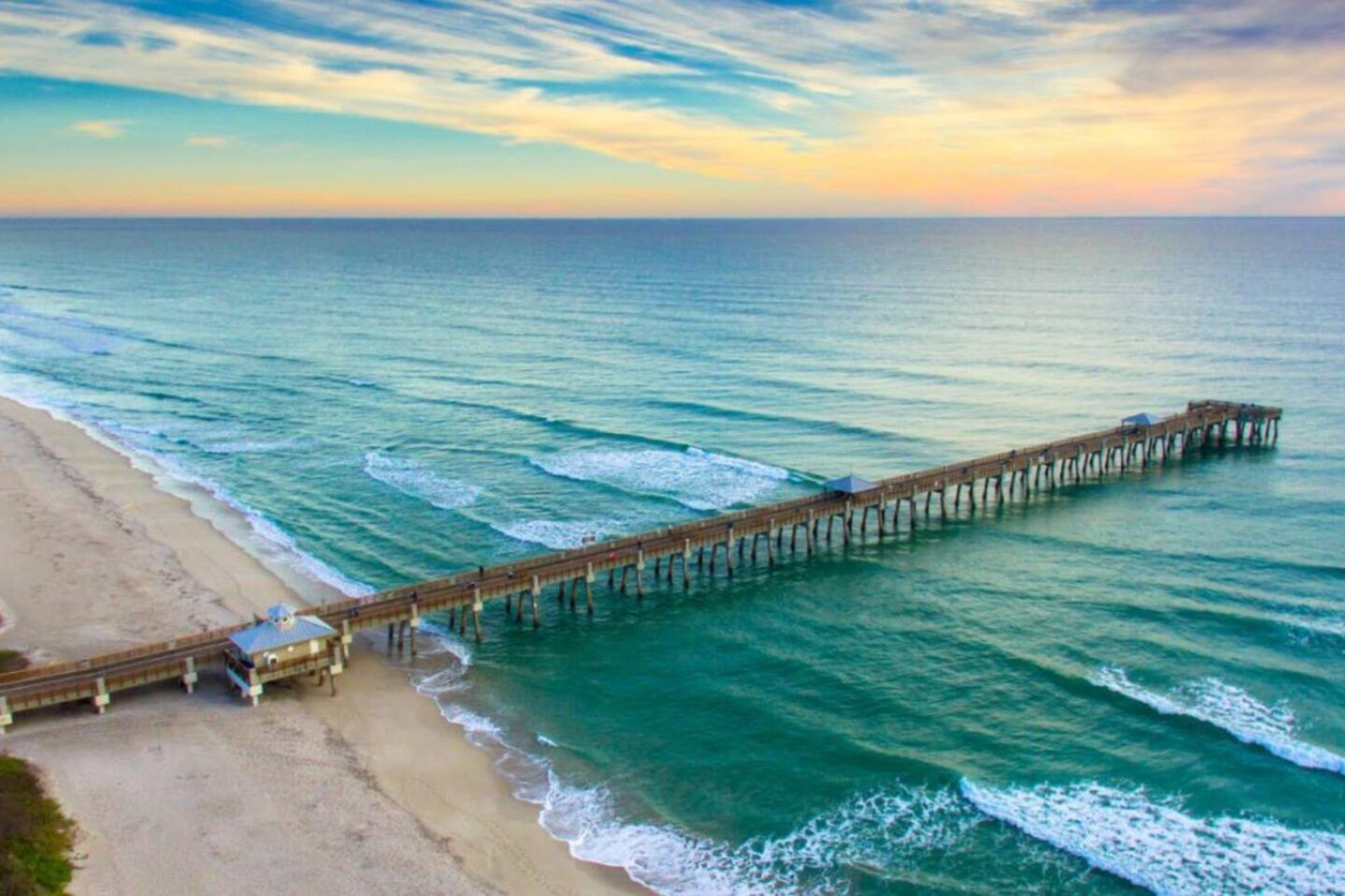 Juno Beach Pier, a 990-foot pier about 15 minutes from the property, popular for fishing, walking, and watching the sunrise over the Atlantic.