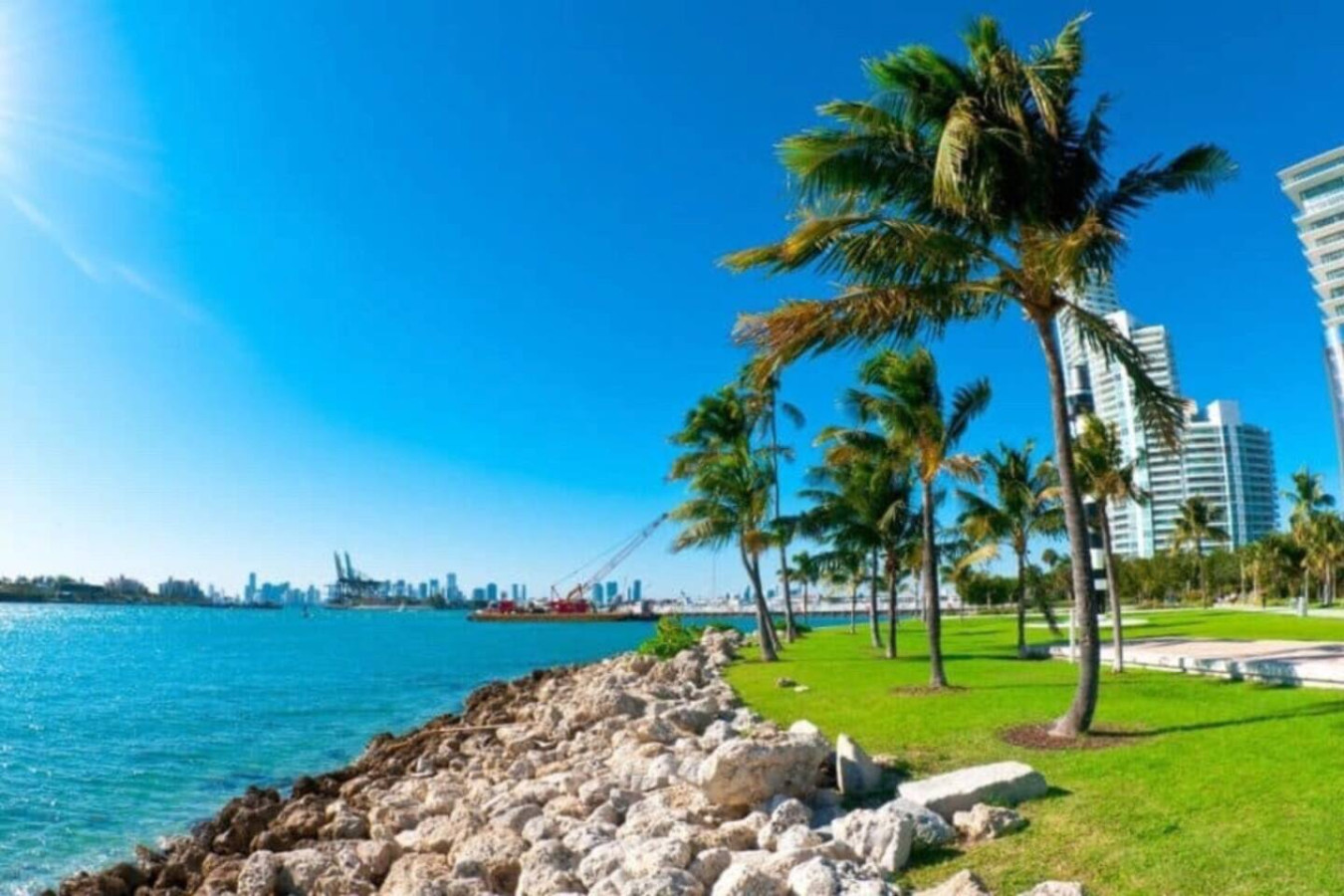 A general Florida waterfront scene, giving a sense of the coastal quiet within driving distance rather than showing a named site.