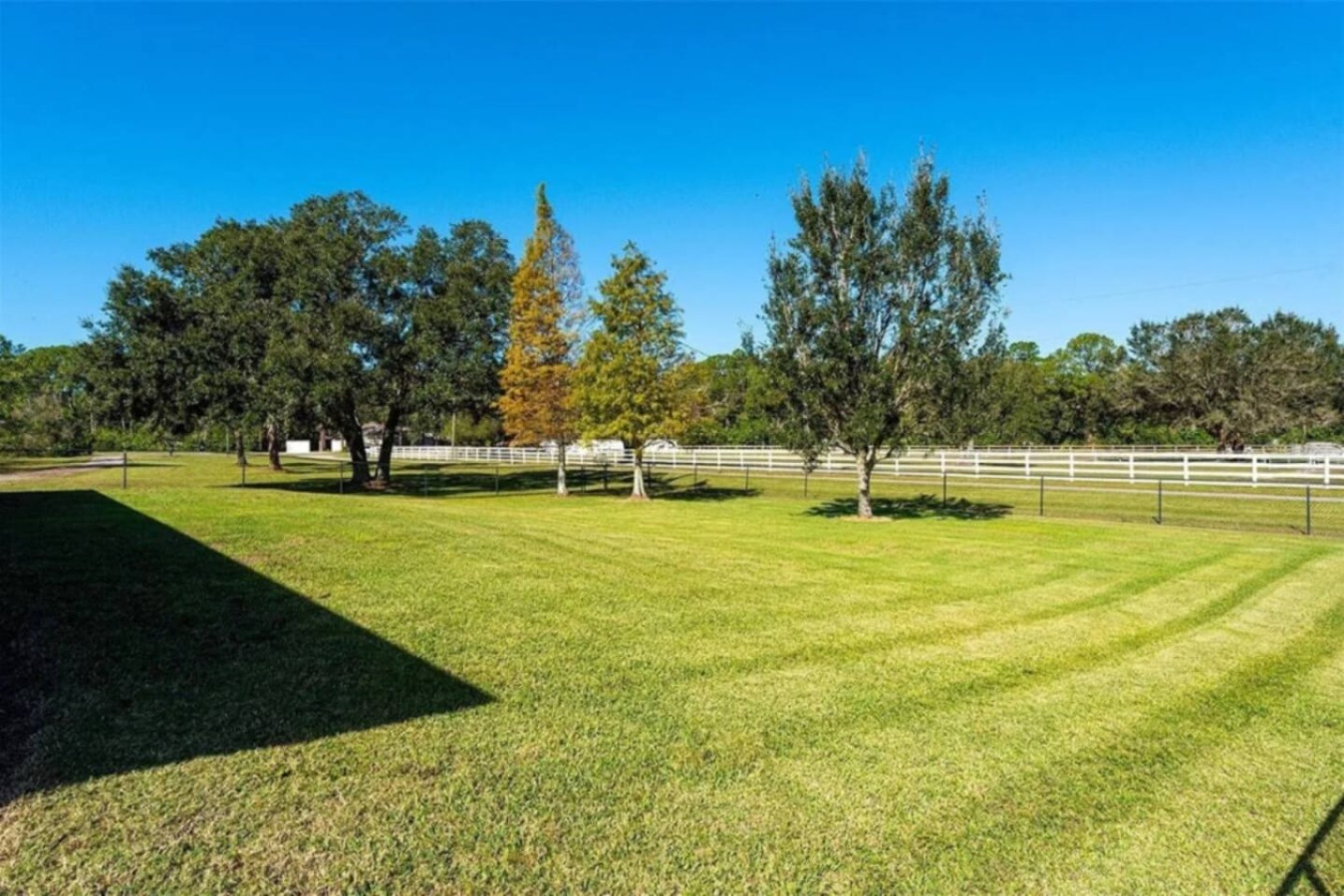 Open field, no fences in sight, the kind of space a retreat group can spread a blanket across or just let the kids run.