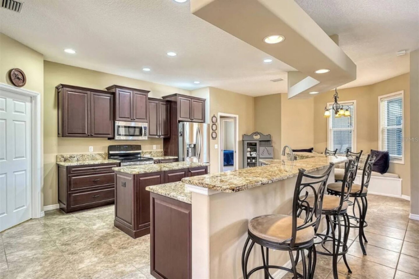 The same kitchen, viewed from a different corner of the room.