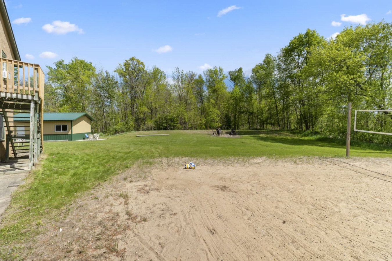 Volleyball court behind Lodge