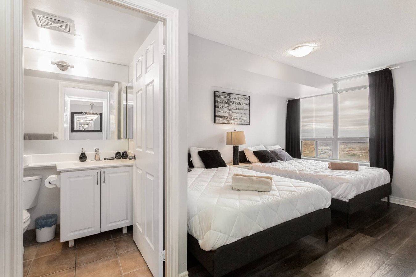 Sky Retreat | 2BR-2BA High Floor | 180° City View photo 24