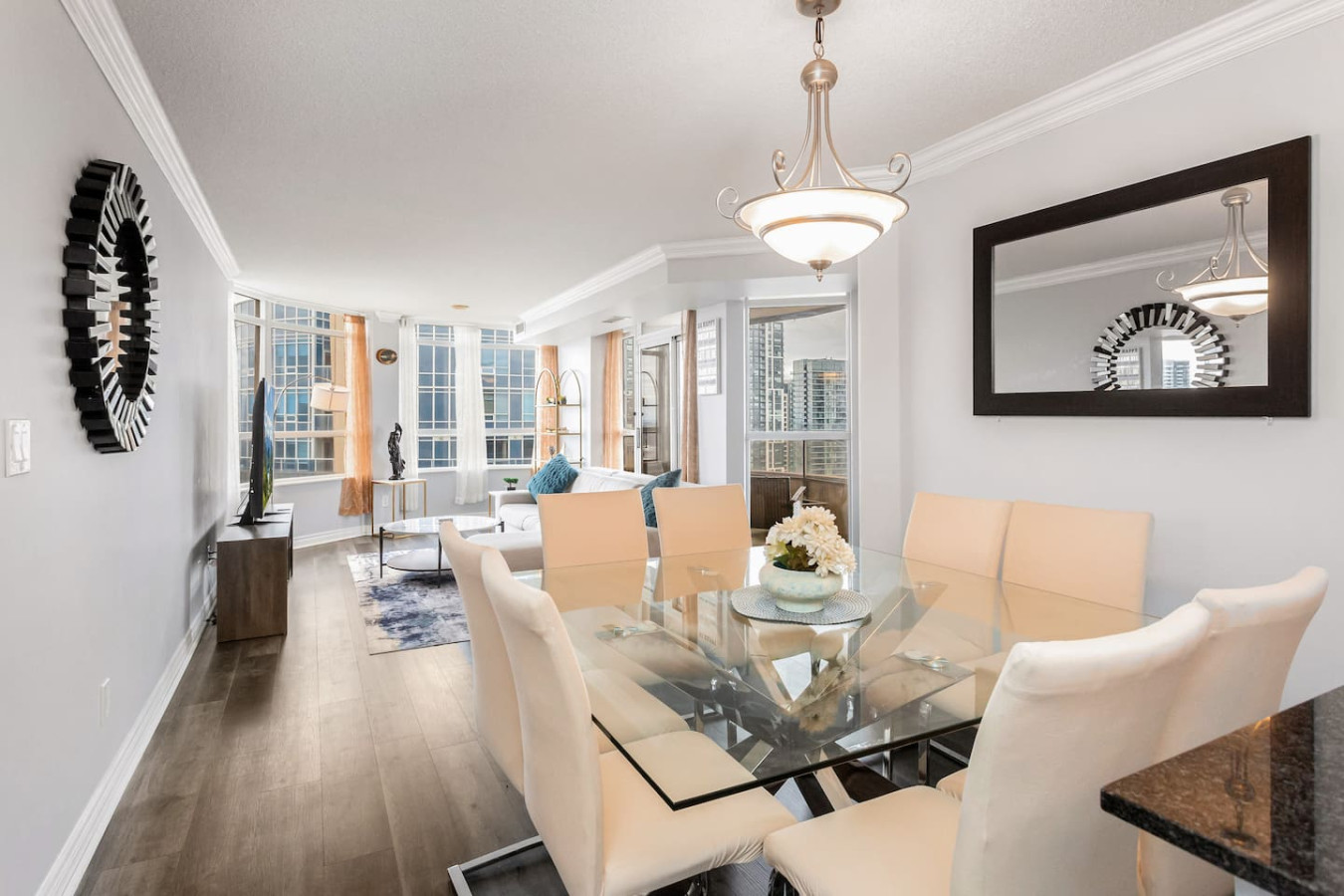 Sky Retreat | 2BR-2BA High Floor | 180° City View photo 3