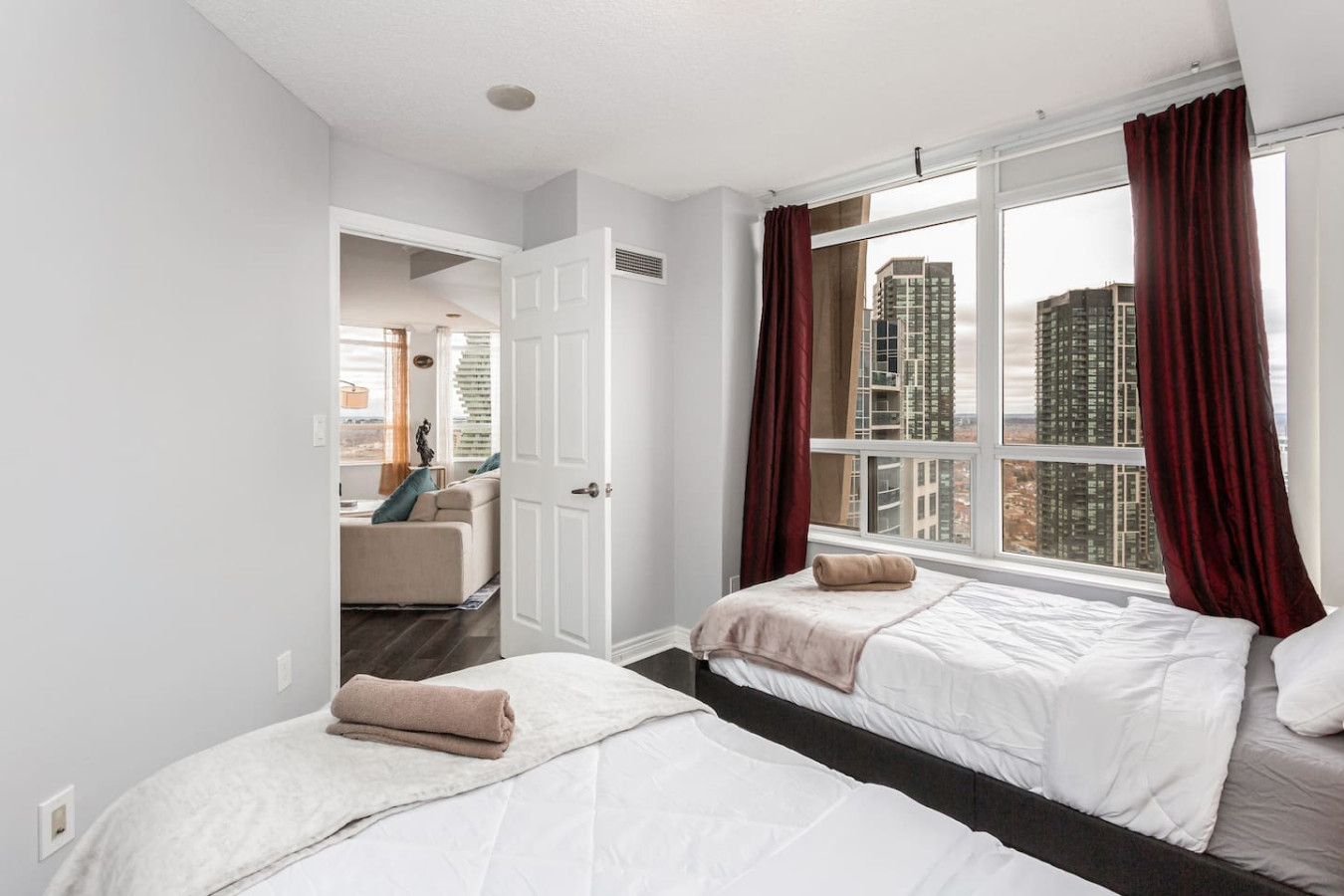 Sky Retreat | 2BR-2BA High Floor | 180° City View photo 16