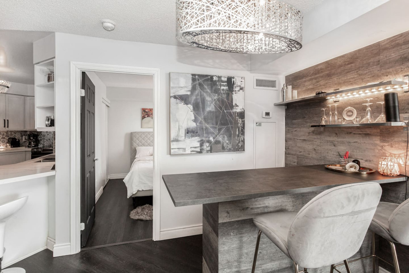 Luxury 2BR+Den | Steps from SQ1 | Panoramic Views! photo 12