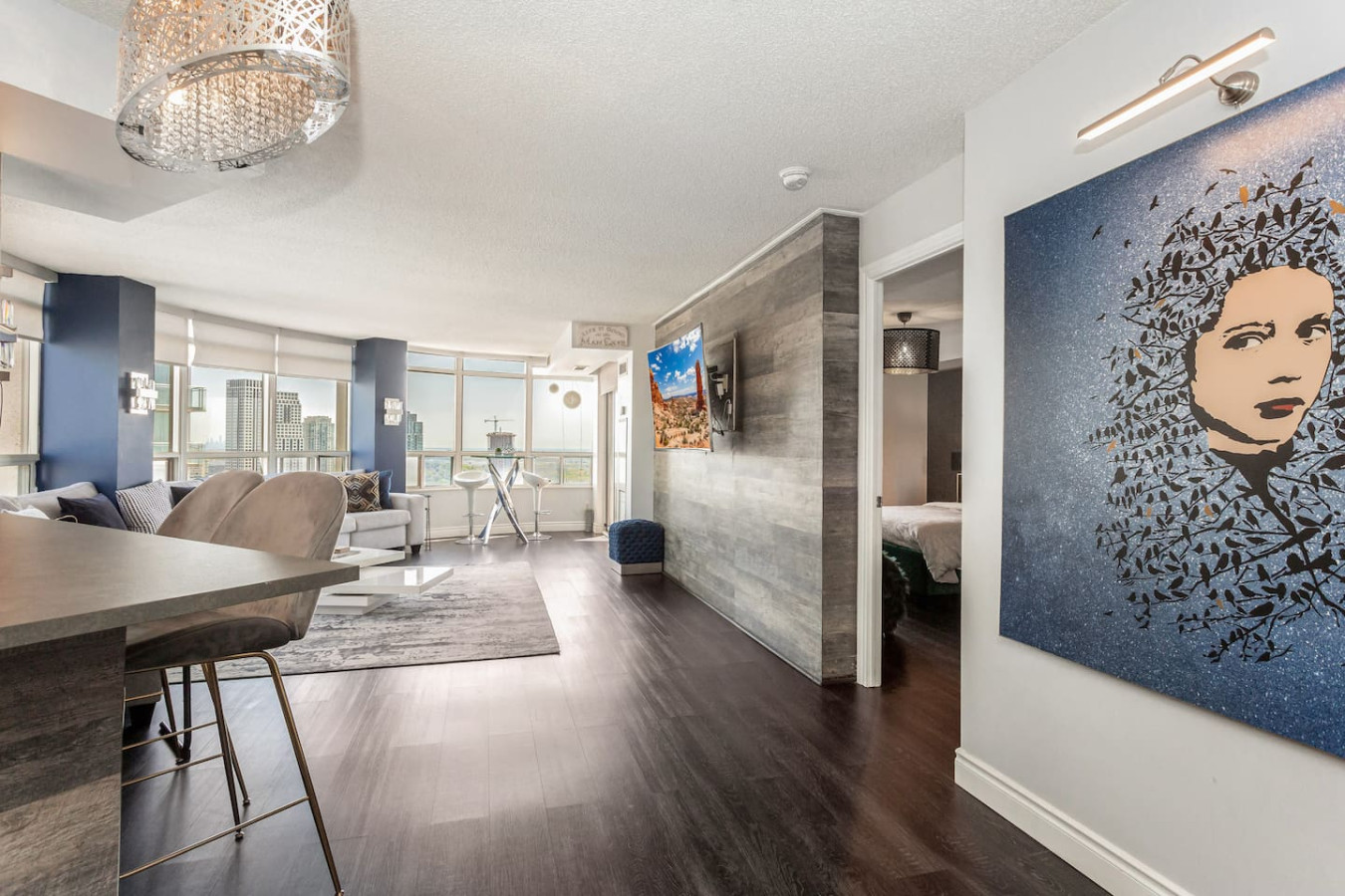 Luxury 2BR+Den | Steps from SQ1 | Panoramic Views! photo 38