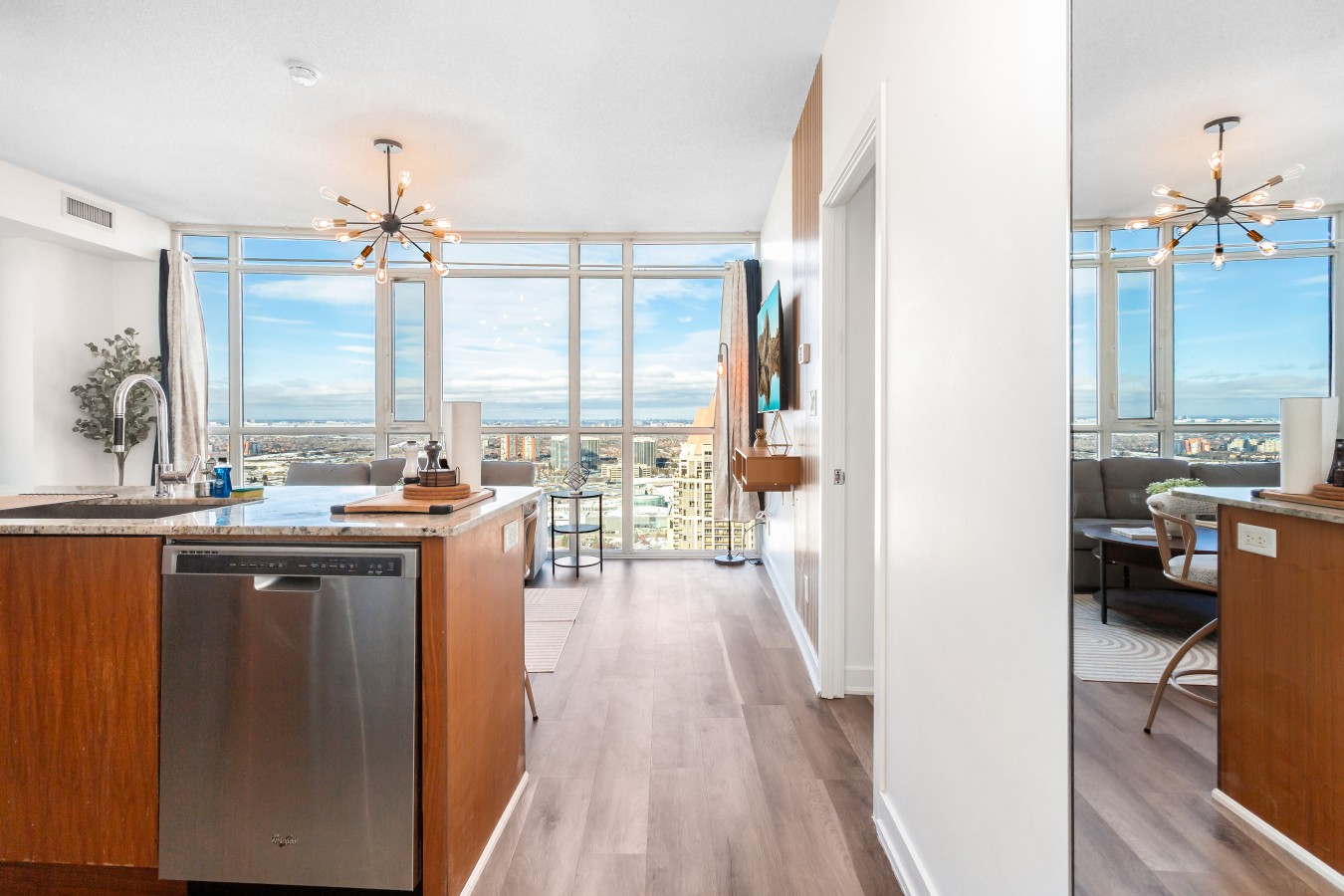 Sky-High 2BR/2BA Condo | Best City Views+Parking — furnished suite photo 31 in Mississauga