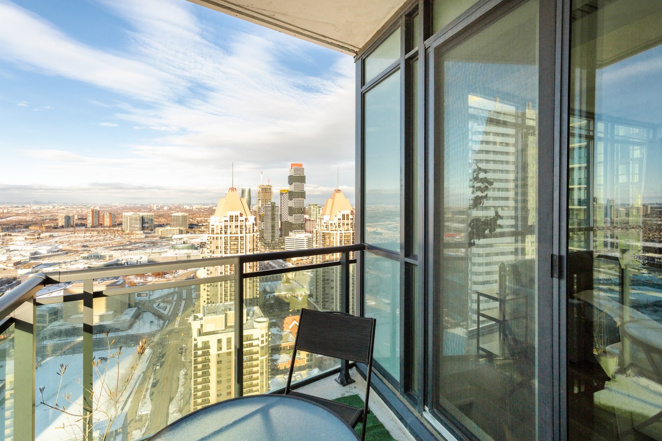 Sky-High 2BR/2BA Condo | Best City Views+Parking — furnished suite photo 54 in Mississauga