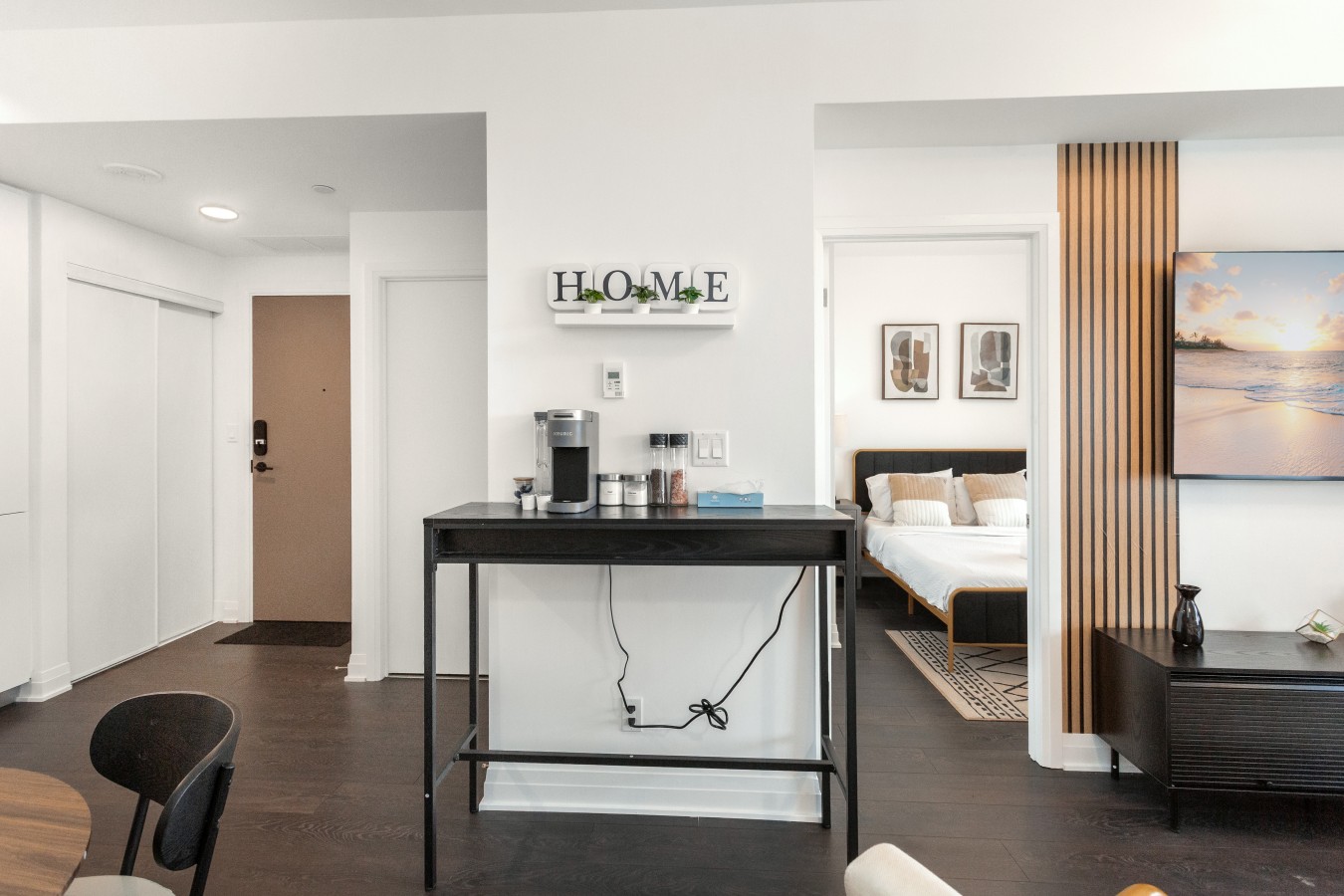 Luxury Skyline Condo | Pool • Gym • Steps to SQ1 — furnished suite photo 49 in Mississauga