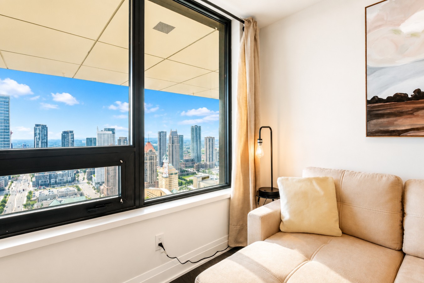 Luxury Skyline Condo | Pool • Gym • Steps to SQ1 — furnished suite photo 15 in Mississauga