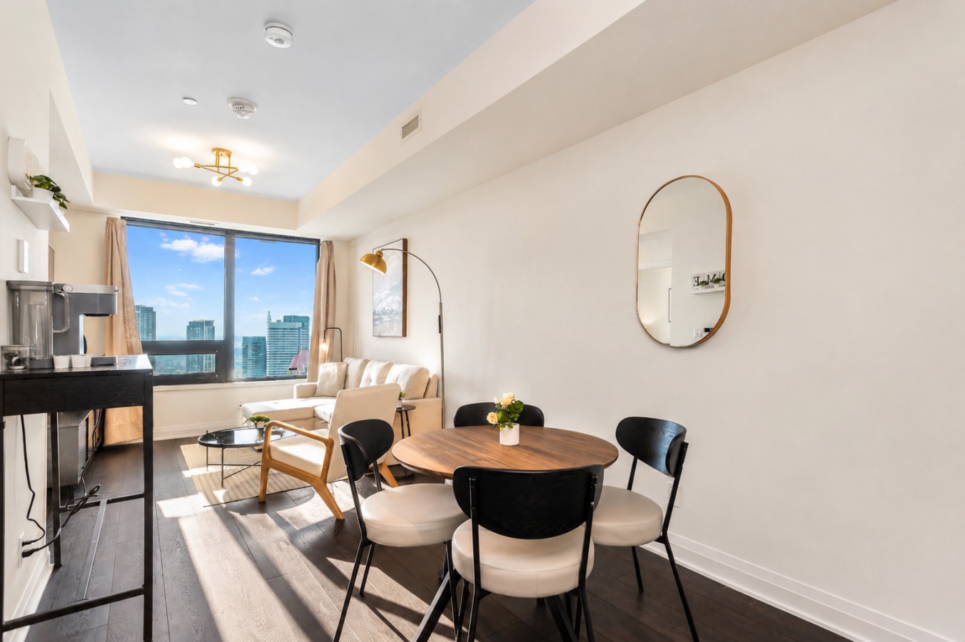 Luxury Skyline Condo | Pool • Gym • Steps to SQ1 — furnished suite photo 5 in Mississauga