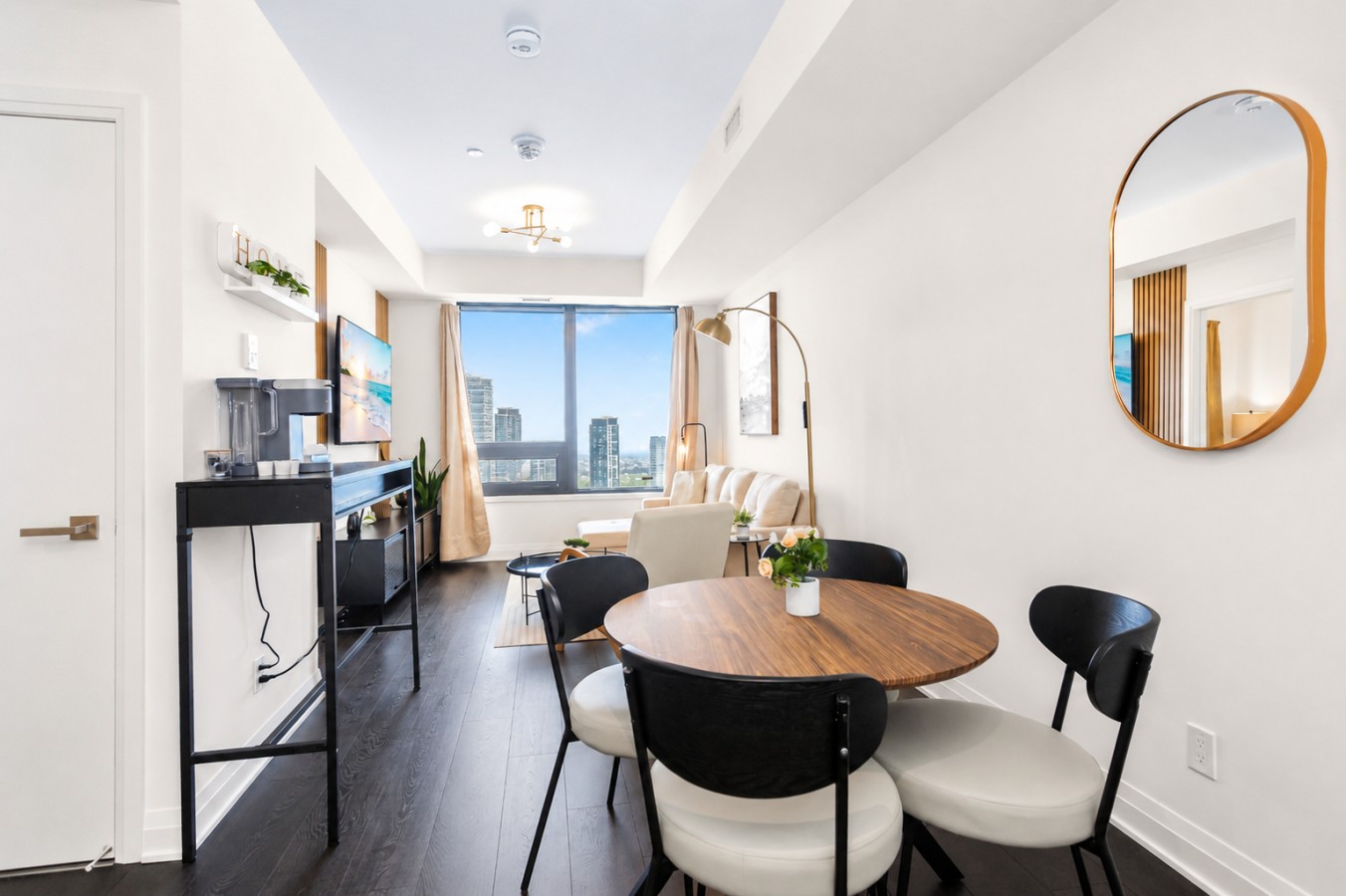 Luxury Skyline Condo | Pool • Gym • Steps to SQ1 — furnished suite photo 53 in Mississauga