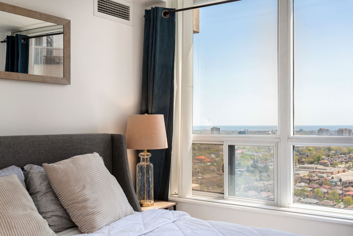 Stylish 2BR Retreat Steps to SQ1 | Prime Location — furnished suite photo 3 in Mississauga