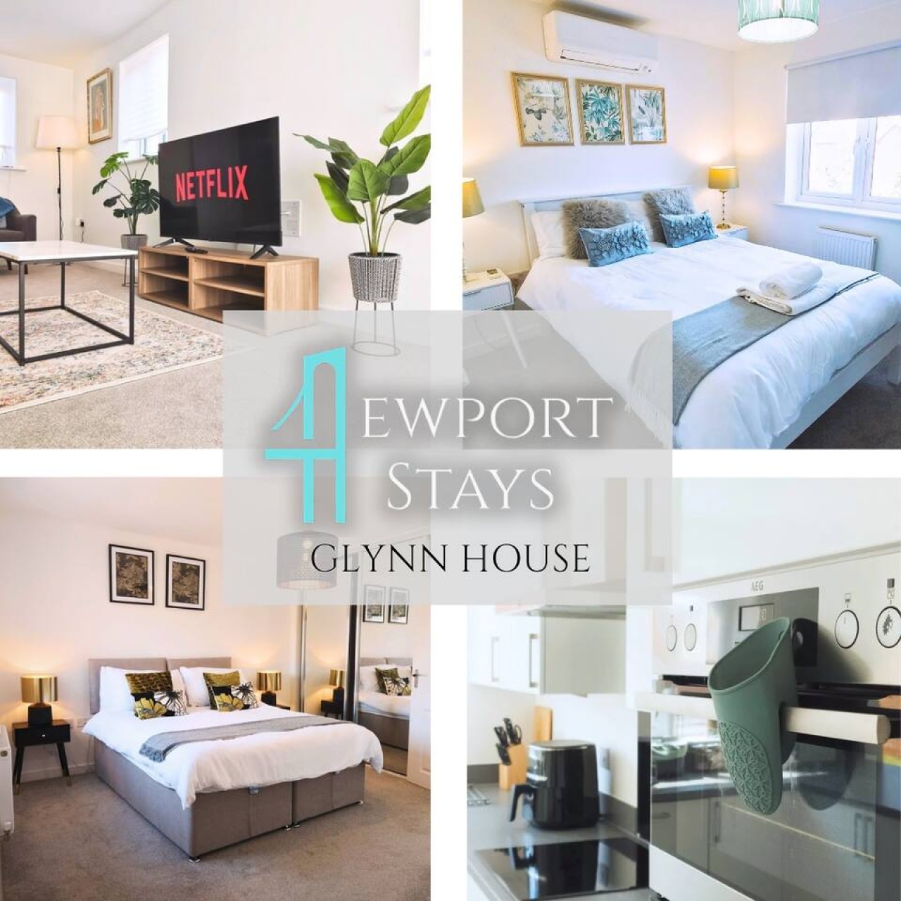 Glynn*House*Newport*sleeps 8*Groups*Parking serviced apartment - UK - VivreStays