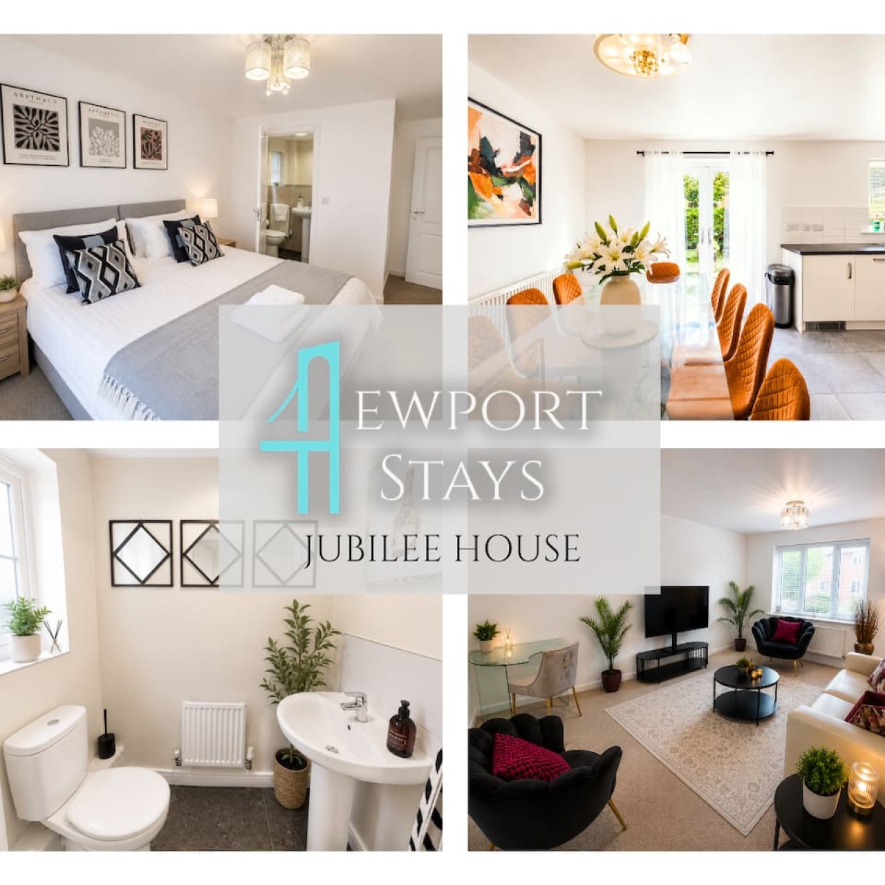 Jubilee House*Sleeps 7*Parking*Contractors*Groups serviced apartment - Newport - VivreStays