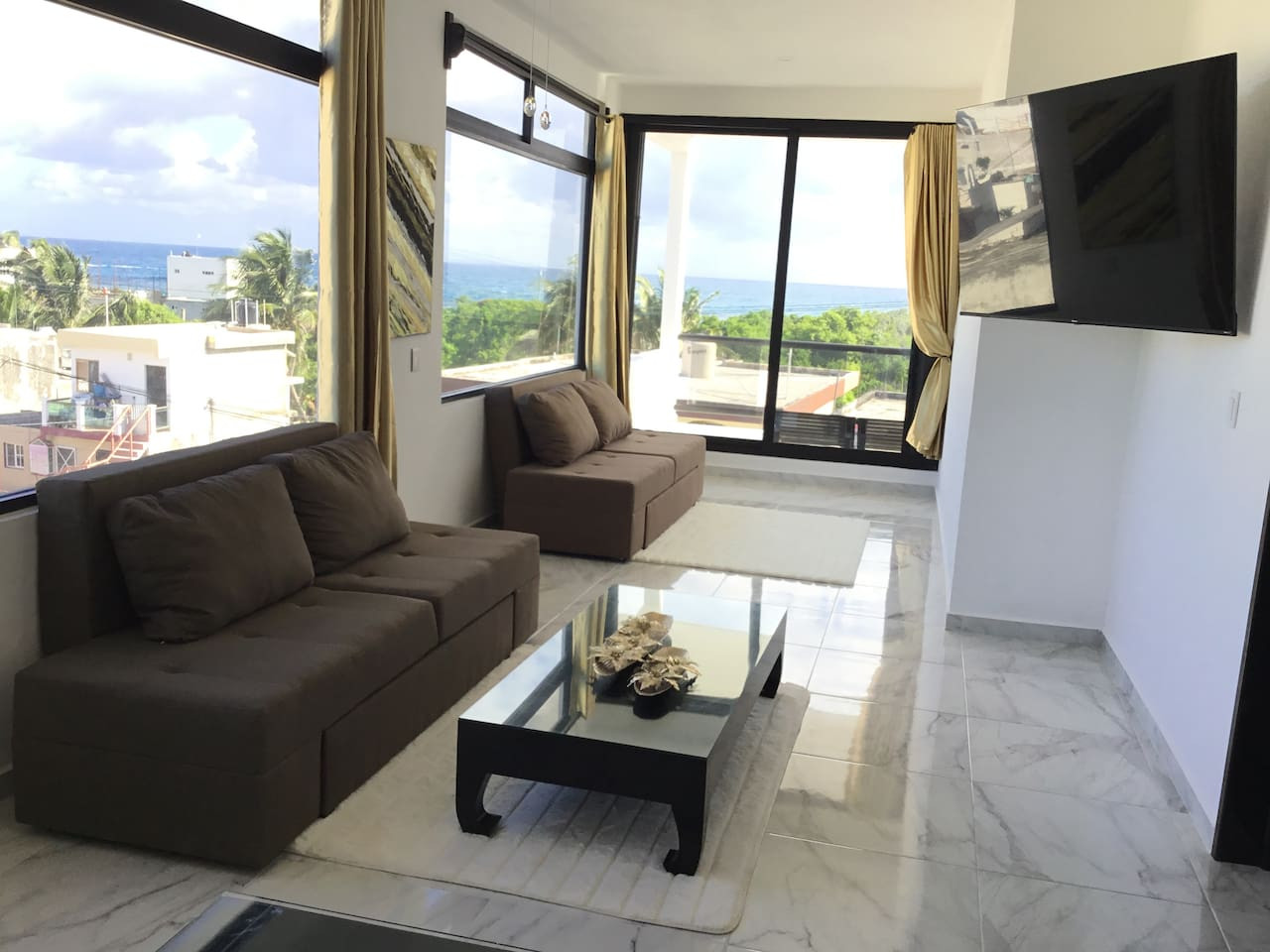 Panoramic Ocean View Penthouse | Cart + Breakfast - Isla Mujeres