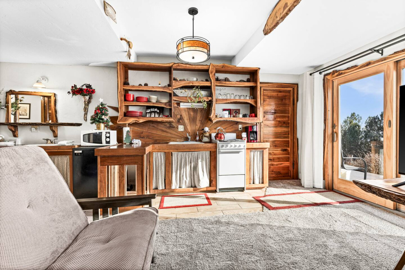 Kitchenette with extra counter space