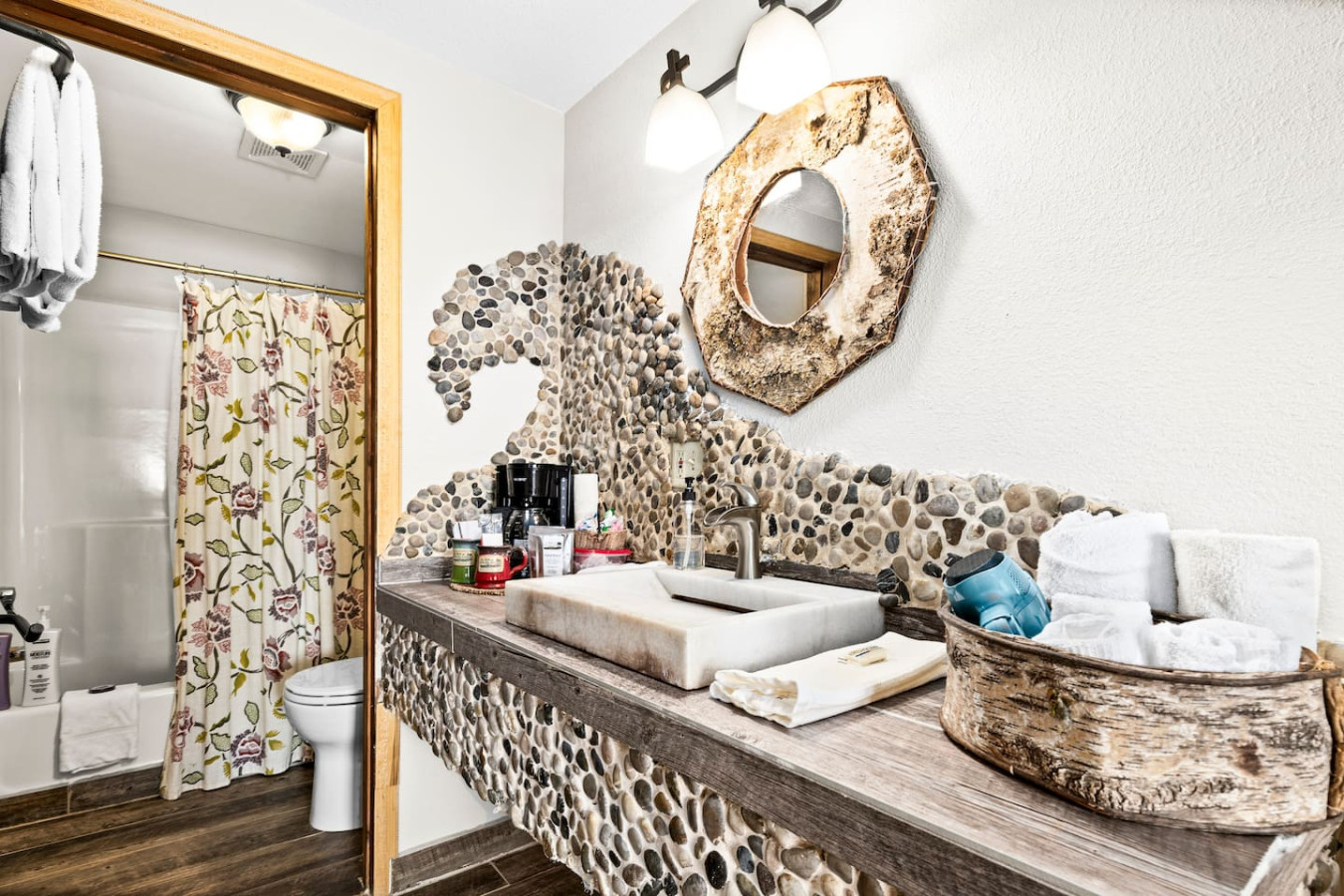 Crashing wave vanity