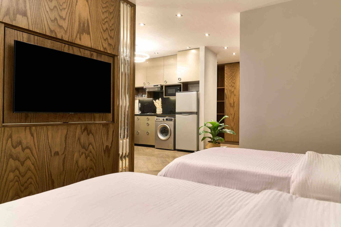 Spacious Studio With Fully Equipped Kitchen in Cairo - bedroom view 2