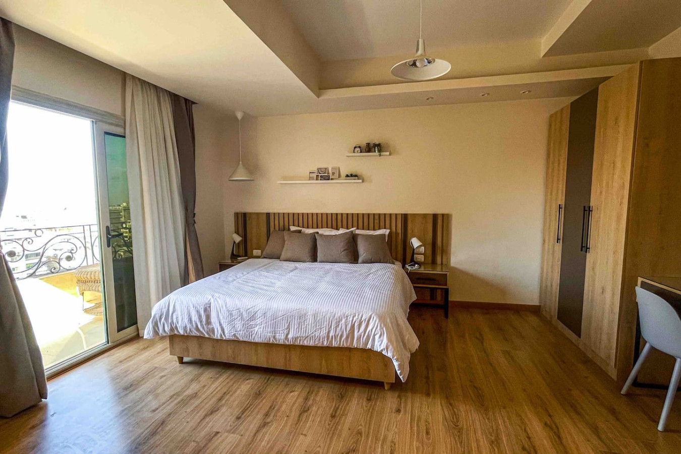 Stylish 1-bedroom Apartment - Nasr City in Cairo - bedroom view 2